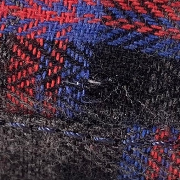 NEW Toms Shoes Womens Size 6 Cordones Indio Sneakers Navy + Red Crosshatch Plaid - Picture 14 of 14